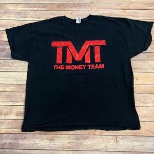 Men’s Black and Red The Money Team TMT T-shirt 2XL